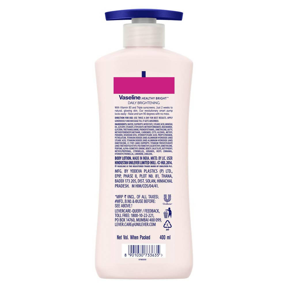 Vaseline Healthy Bright Daily Brightening Body Lotion | Grocsy