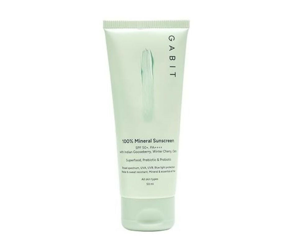 Gabit 100% Mineral Sunscreen SPF 50 PA++++ | Grocsy
