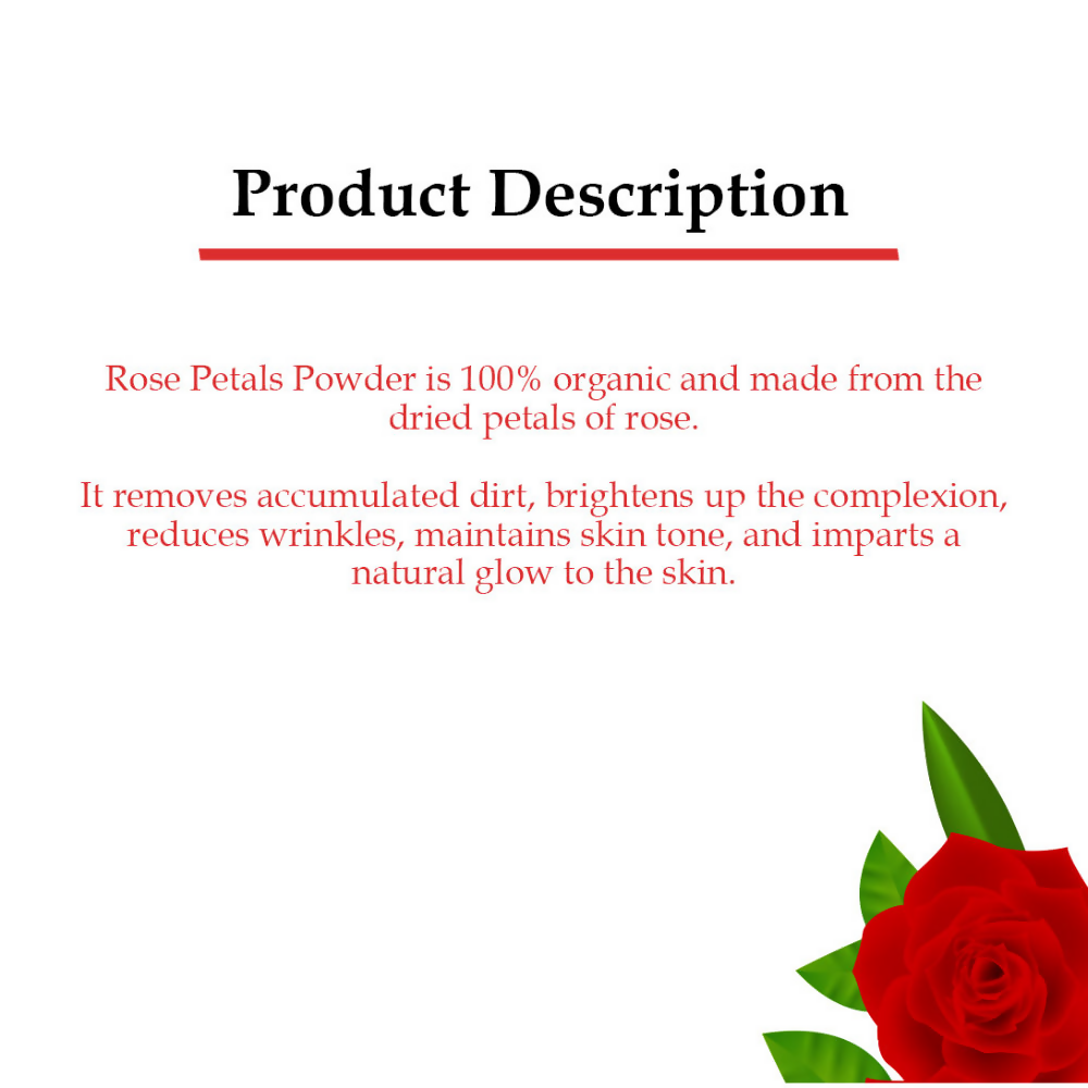 Wild Organic Rose Petals Powder | Grocsy