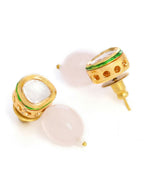Ruby Raang Pink Kundan Studs | Grocsy