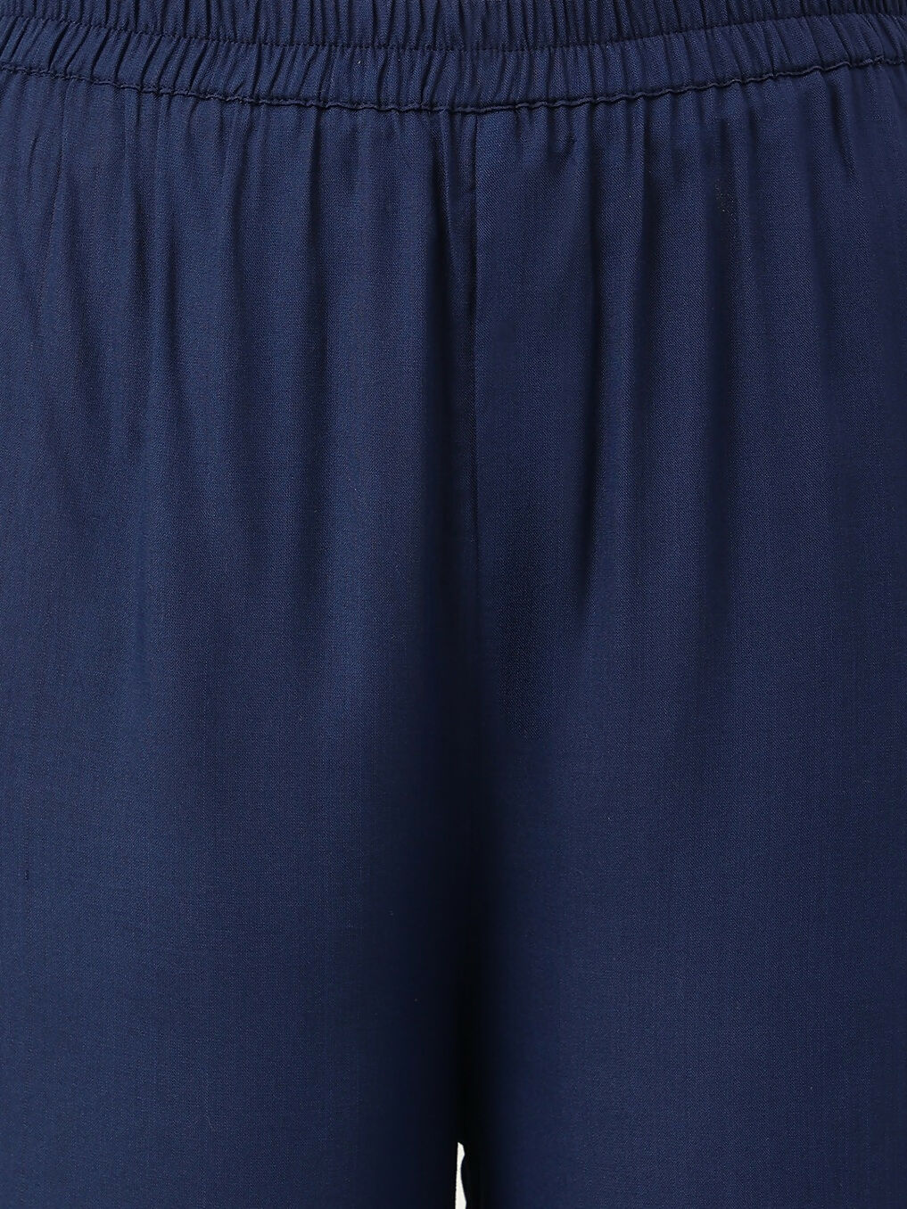 Joban Fashion Navy Blue Rayon and Embroidered Work Straight Kurta Bottom Set | Grocsy