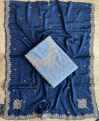 KC Heavy Chinon Sky Blue Salwar Suit For Women Ethnic Wear | Grocsy