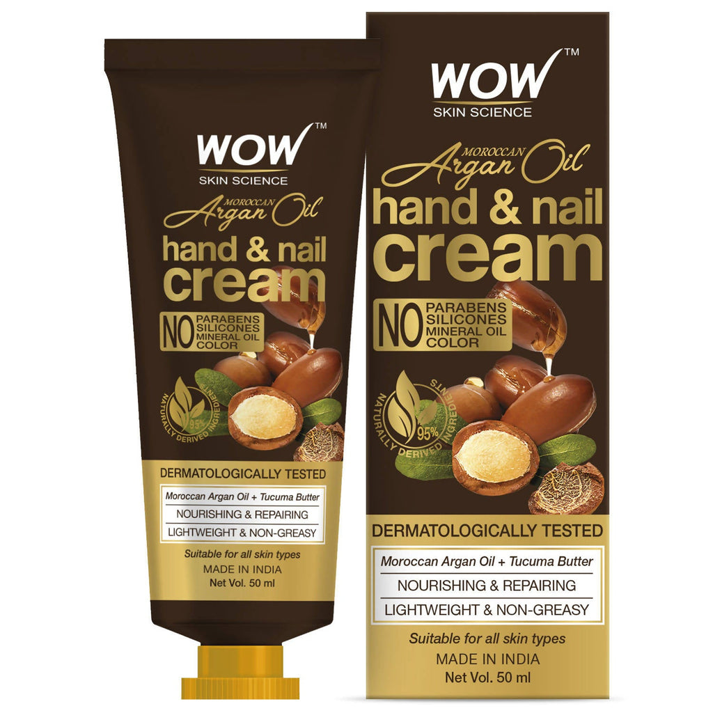 Wow Skin Science Moroccan Argan Oil Hand & Nail Cream | Grocsy