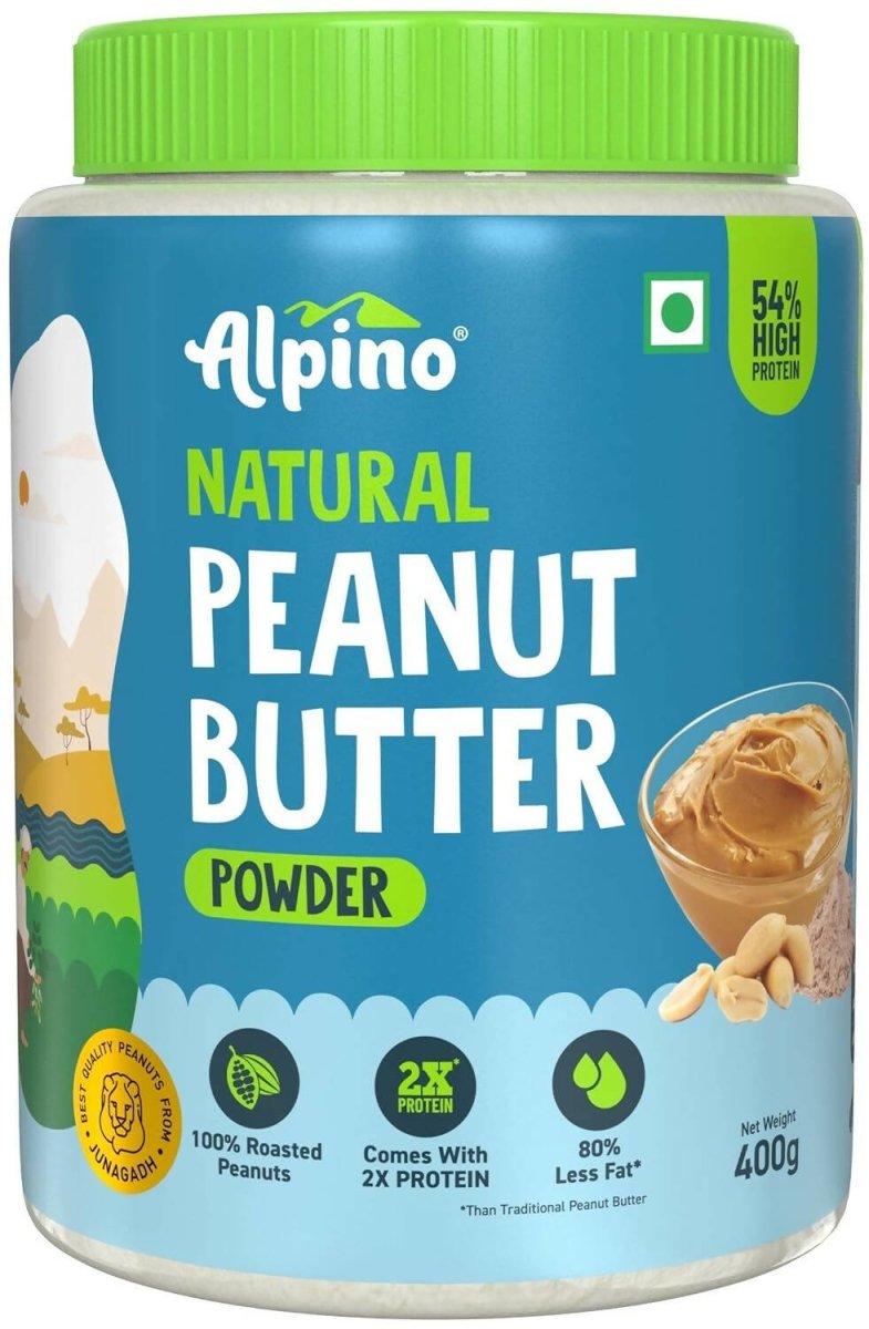 Alpino Natural Peanut Butter Powder Unsweetened | Grocsy