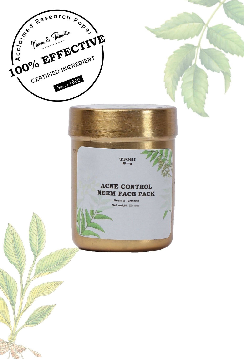Tjori Acne Control Neem Face Pack | Grocsy
