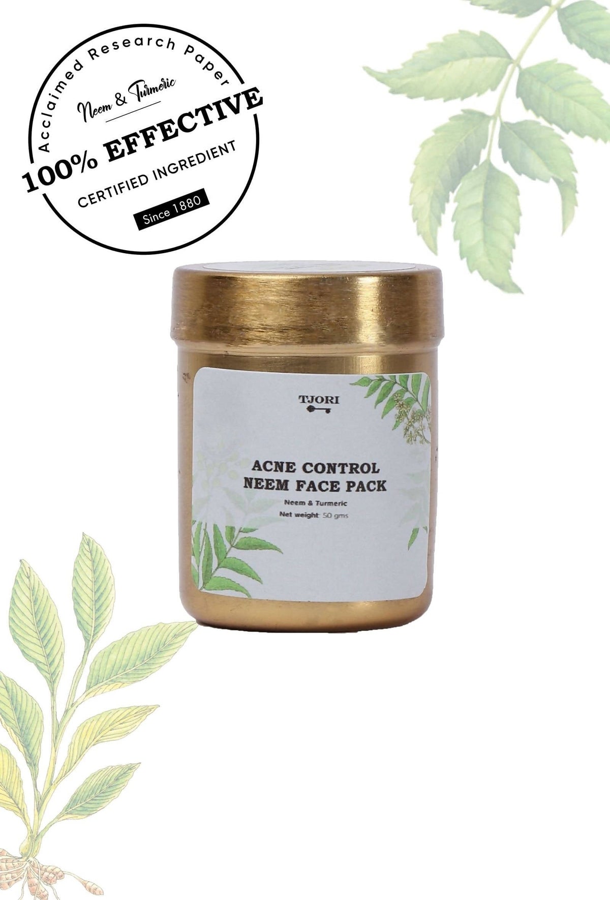 Tjori Acne Control Neem Face Pack | Grocsy