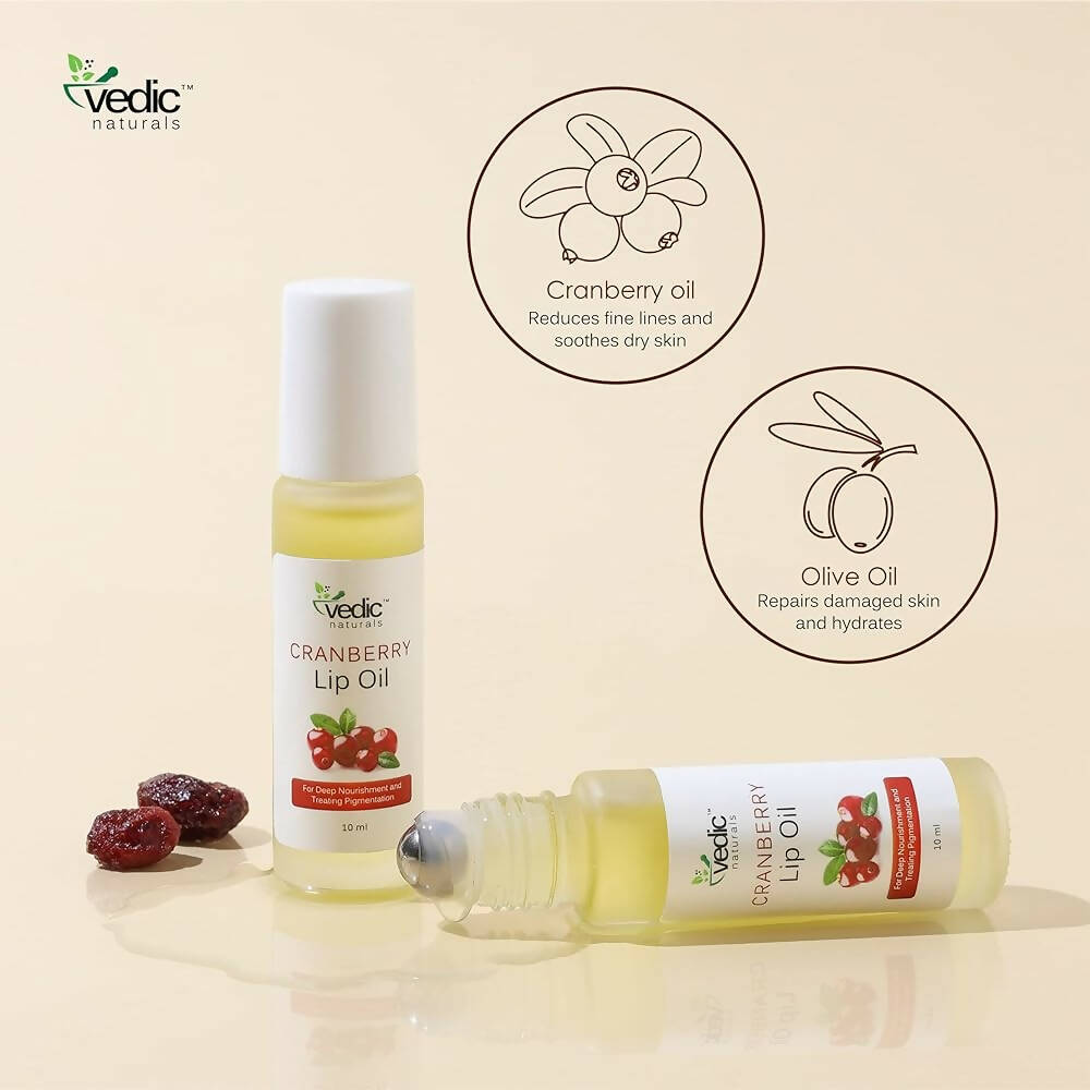 Vedic Naturals Cranberry Lip Oil | Grocsy