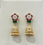 Jewel City Handcrafted Ethnic Green Meenakari Necklace Set | Grocsy