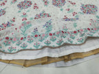 Jyoti Fashion Cream Thread Embroidery Georgette Designer Lehenga Choli with Dupatta | Grocsy