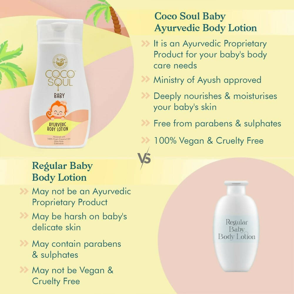 Coco Soul Baby Ayurvedic Body Lotion | Grocsy