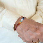 Indianvibez Bodh Eternal Aura Real Crystal Stone Rakhi With Authenticity Certificate | Grocsy