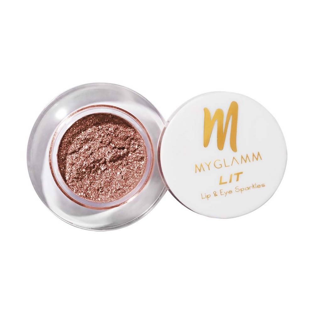 MYGLAMM LIT Lip & Eye Sparkle (Her Royal Hotness) | Grocsy