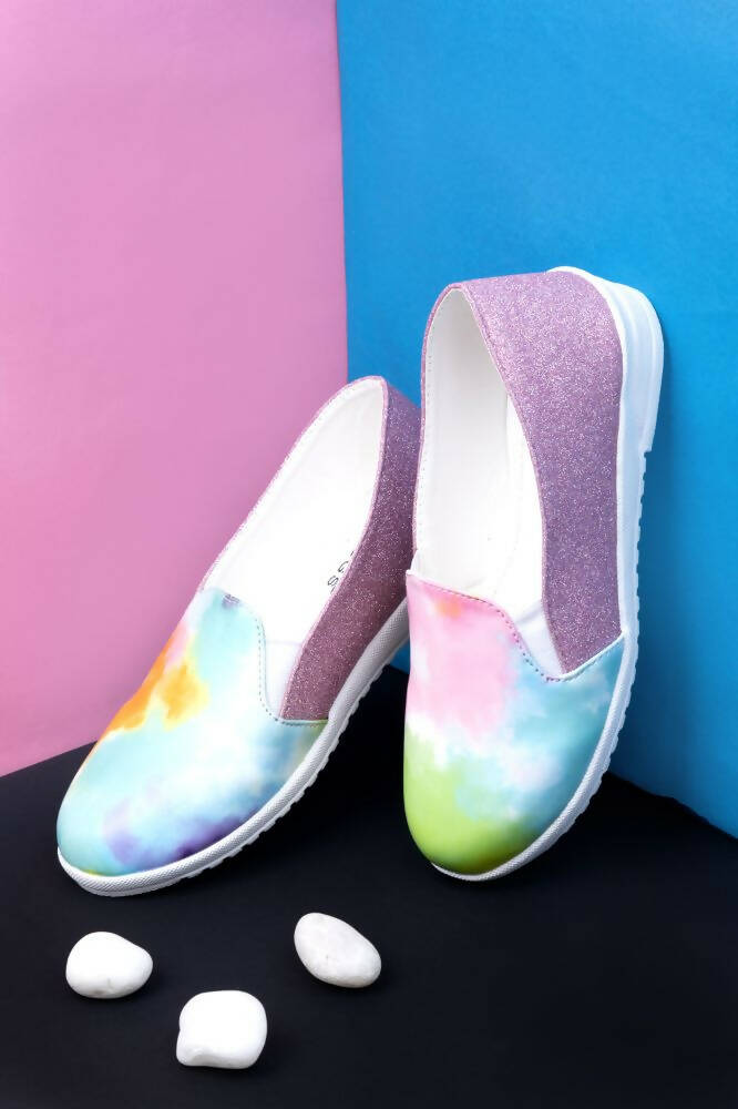 Tiny Bugs Multi Color Girls Prited Flat Causal Wear Ballerinas | Grocsy