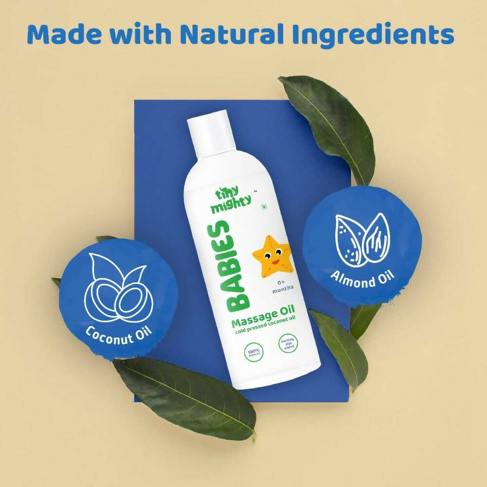 Tiny Mighty Baby Shampoo And Massage Oil Combo | Grocsy