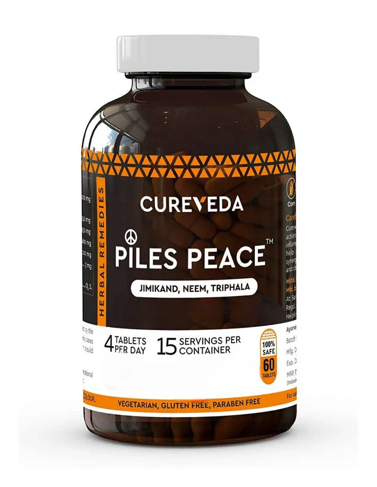 Cureveda Piles Peace Tablets | Grocsy