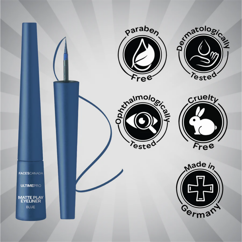 Faces Canada Ultime Pro Matte Play Eyeliner - Sapphire | Grocsy