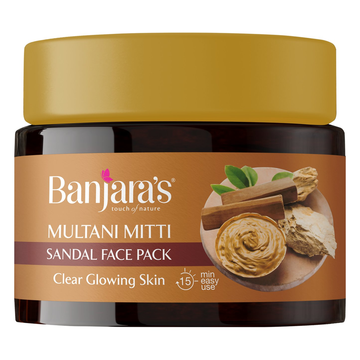 Banjara's Multani Mitti Sandal Face Pack | Grocsy