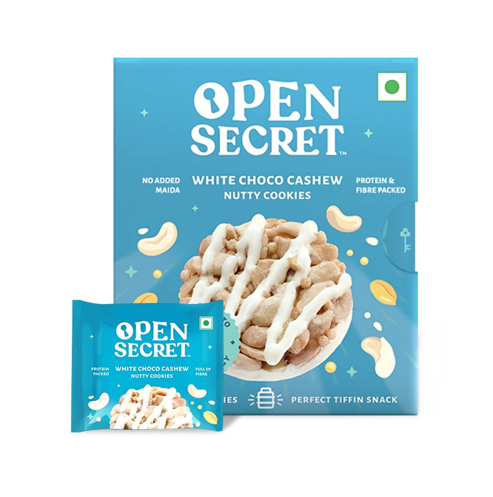 Open Secret White Choco Cashew Nutty Cookies | Grocsy