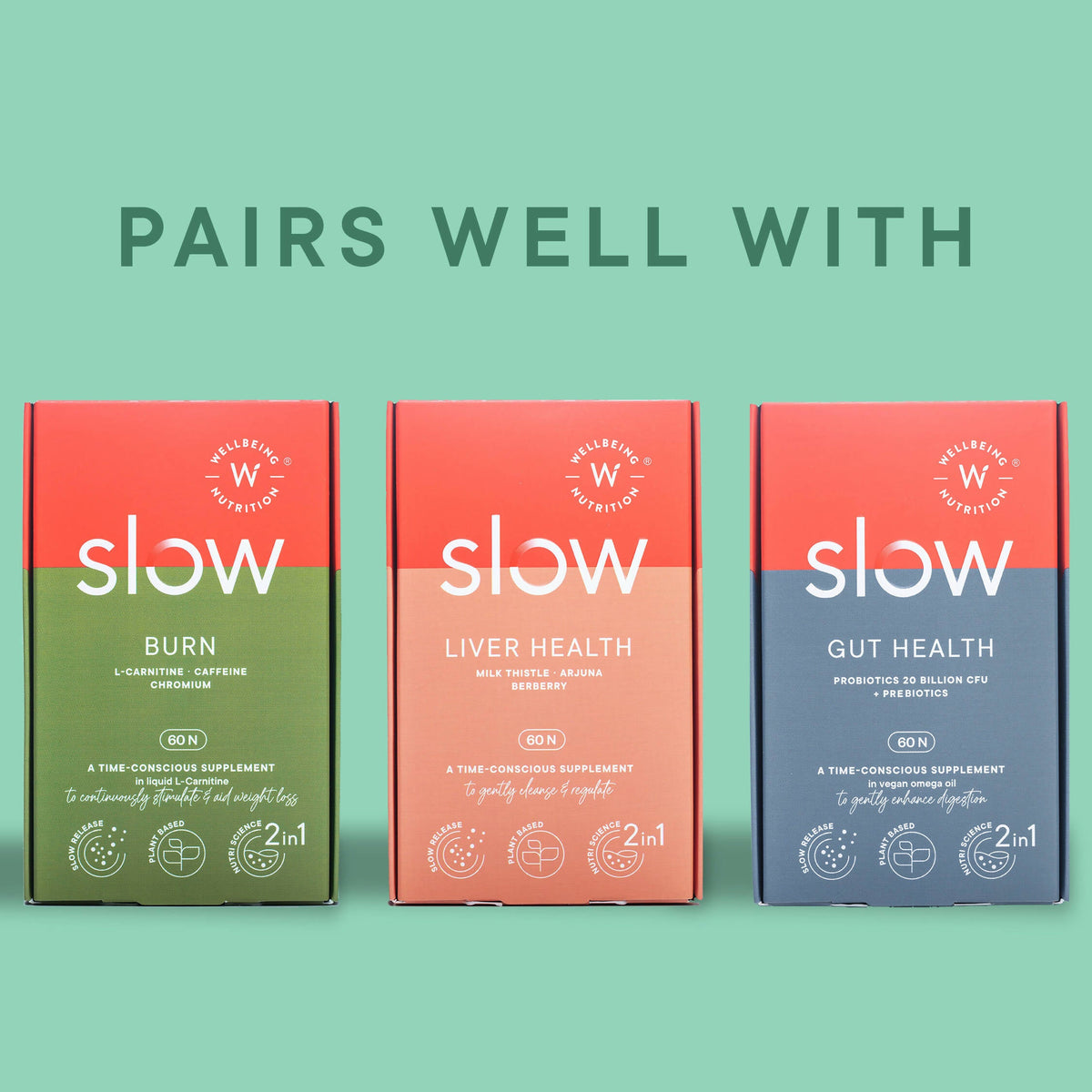 Wellbeing Nutrition Slow | Multivitamin for Him Capsules | Grocsy