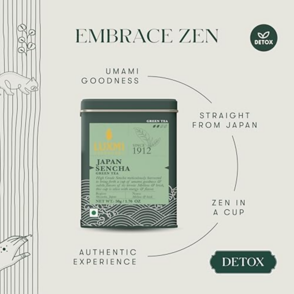 Luxmi Estates Japanese Sencha Green Tea | Grocsy