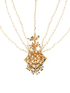 Layered Pearl Matha Patti (Gold) - Ruby Raang | Grocsy