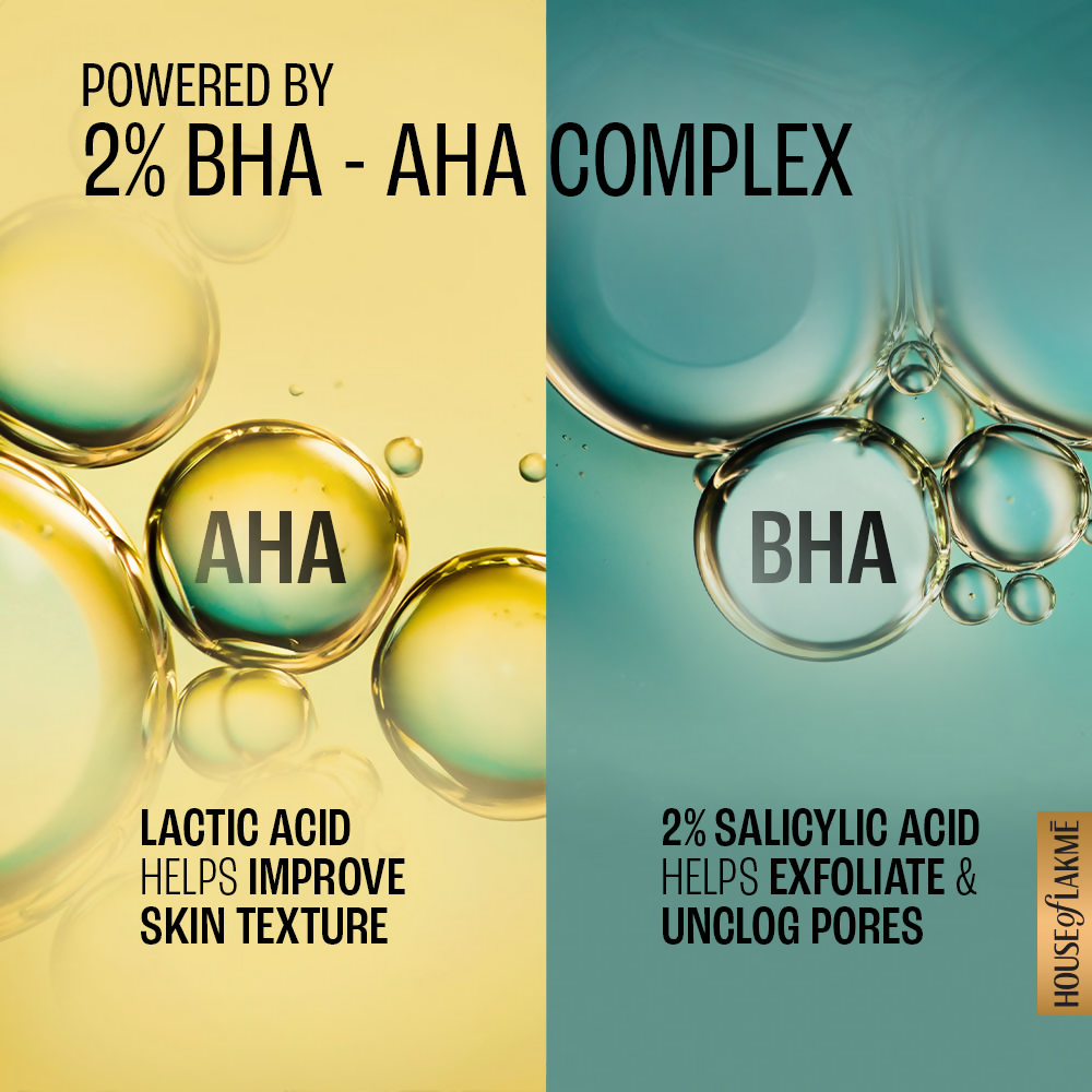 Lakme Lumi-Smooth AHA+ Face Wash With 2% Salicylic Acid-Lactic Acid | Grocsy