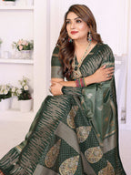 Aastha Fashion Mehndi South Soft Silk Zari Weaving Saree | Grocsy