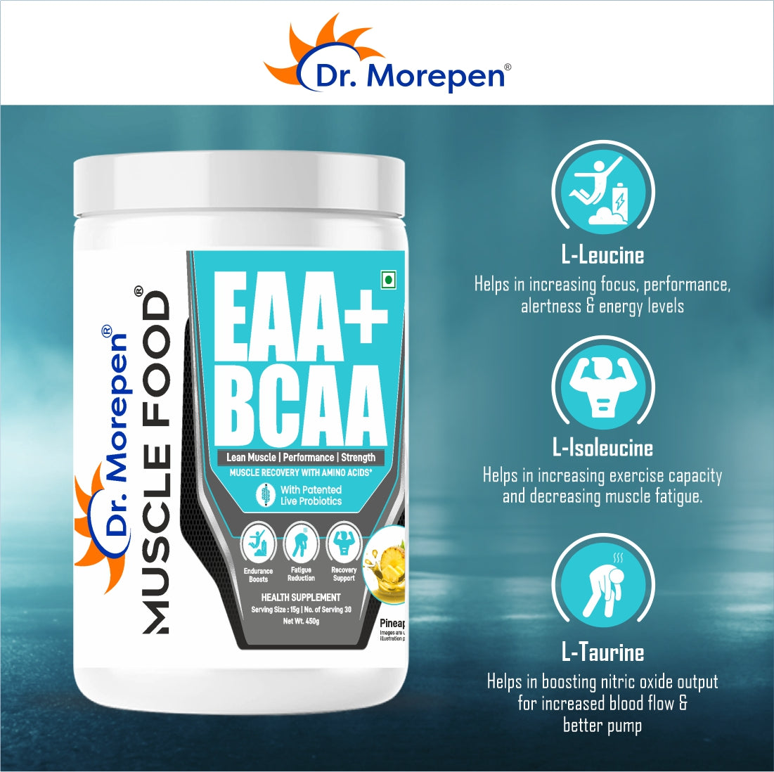 Dr Morpen Eaa+Bcaa Pineapple | Grocsy