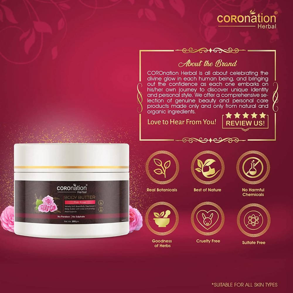 Coronation Herbal Pink Rose Body Butter | Grocsy