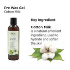 Rica Cotton Milk Pre-Wax Gel Cleansing Waxing Hair Cleaning with Naural Extracts for Hydration & Softening Skin | Grocsy