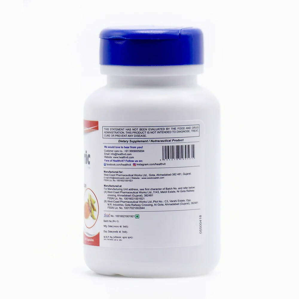 Healthvit Turmeric Capsules | Grocsy