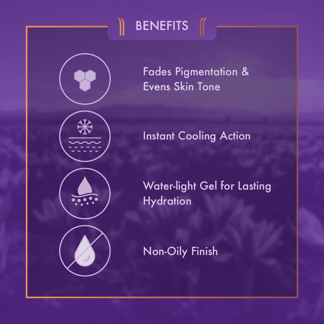 Ayuga Kashmiri Saffron Gel Moisturizer | Grocsy