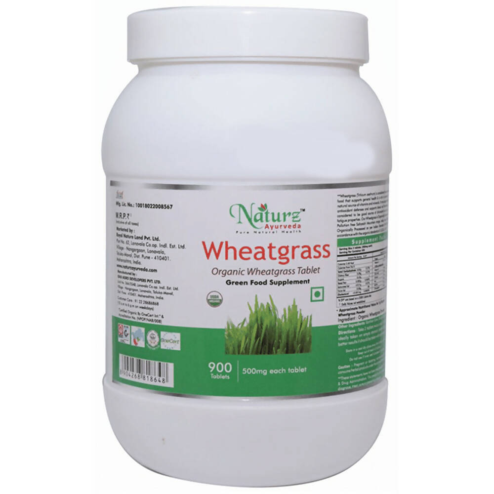 Naturz Ayurveda Wheatgrass Tablets | Grocsy
