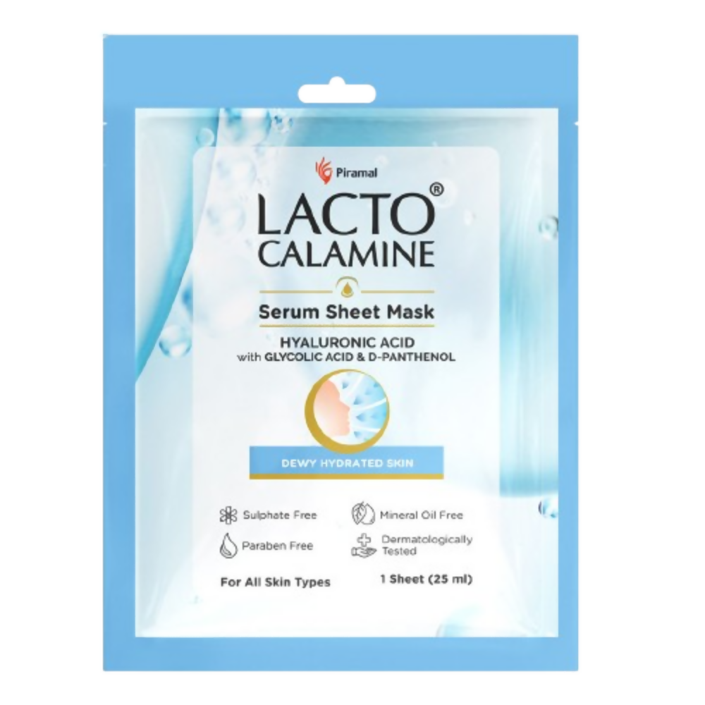 Lacto Calamine Hyaluronic Acid Face Serum Sheet Mask | Grocsy