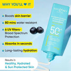 Dot & Key Blueberry Hydrating Barrier Repair Face Sunscreen SPF 50+,PA++++ With Hyaluronic & 5 Ceramides | Grocsy