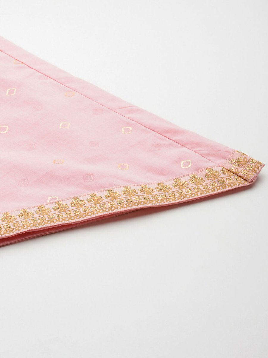 Ahalyaa Women's Traditional wear Kurta Set - Pink | Grocsy