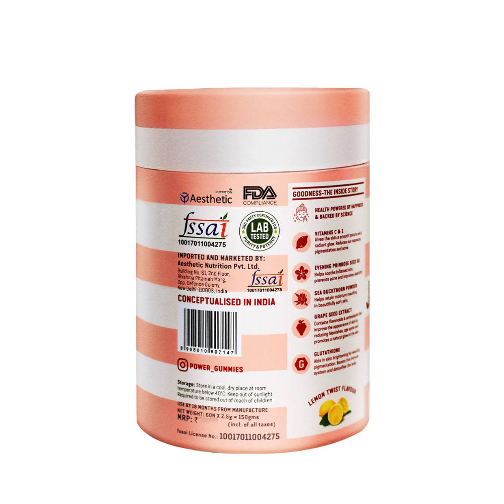 Power Gummies Jaw Dropping Gummies For Skin With Vitamin C | Grocsy