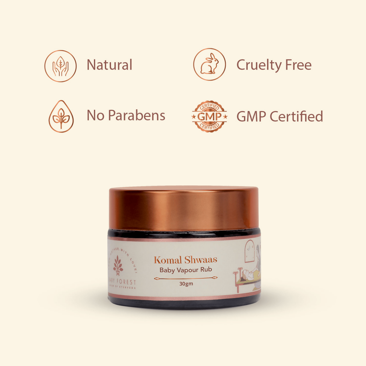 Baby Forest Komal Shwaas Baby Vapour Rub | Grocsy
