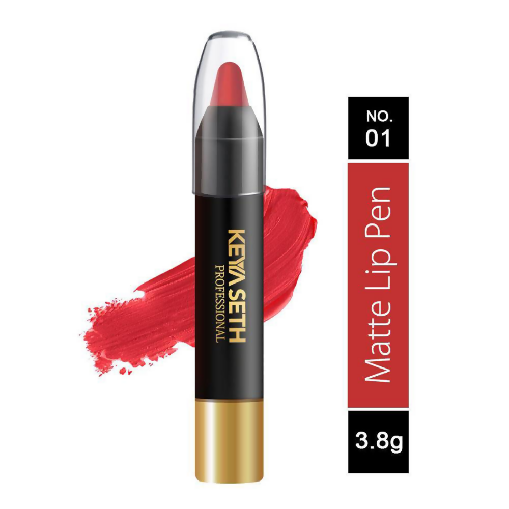 Keya Seth Professional Matte Lip Pen - Bright Red | Grocsy