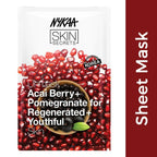 Nykaa Skin Secrets Exotic Indulgence Acai Berry + Pomegranate Sheet Mask For Youthful Skin | Grocsy