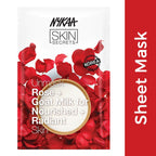 Nykaa Skin Secrets Exotic Indulgence Rose + Goat Milk Sheet Mask For Nourished & Radiant Skin | Grocsy
