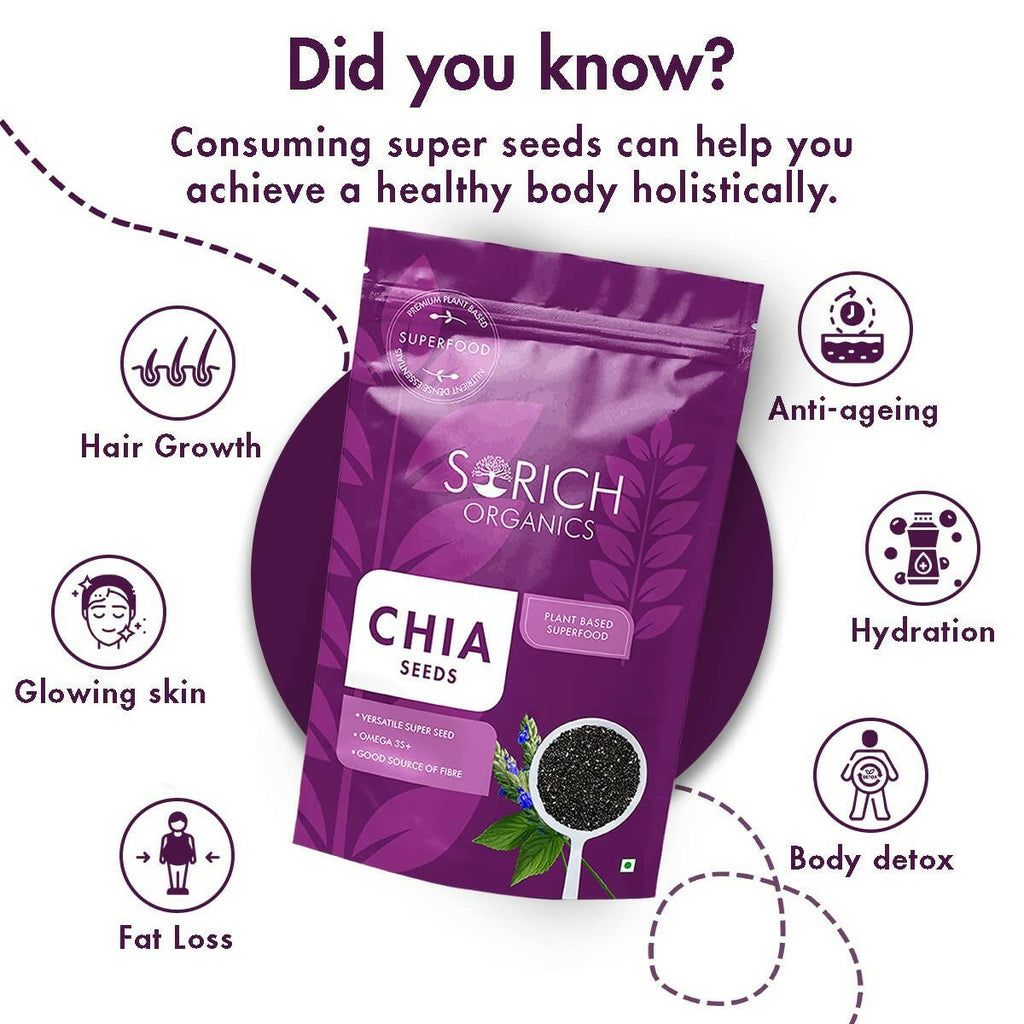 Sorich Organics Raw Chia Seeds | Grocsy