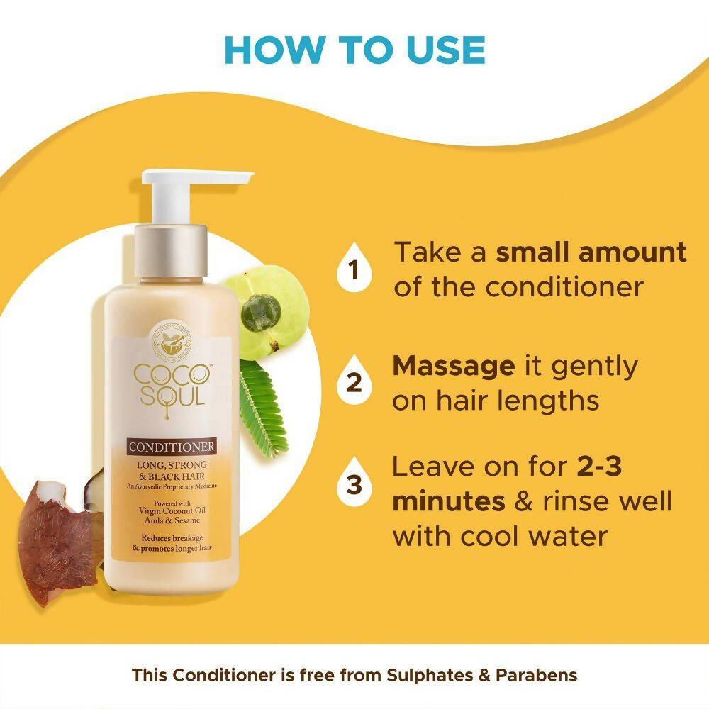 Coco Soul Long, Strong & Black Conditioner | Grocsy
