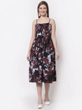 Myshka Multi Color Crepe Printed Dress | Grocsy