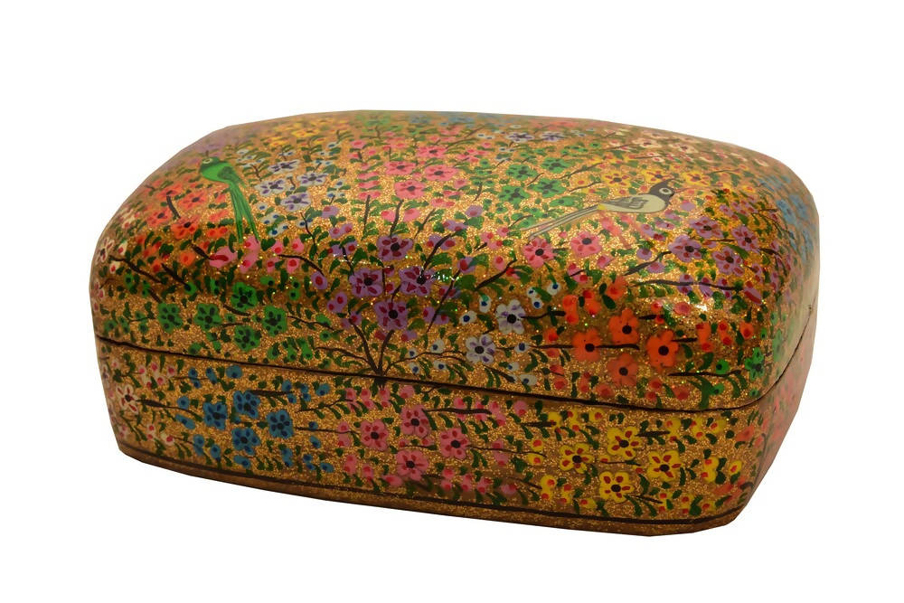 Nizalia Assorted Multicolour Chinar Oval Box | Grocsy