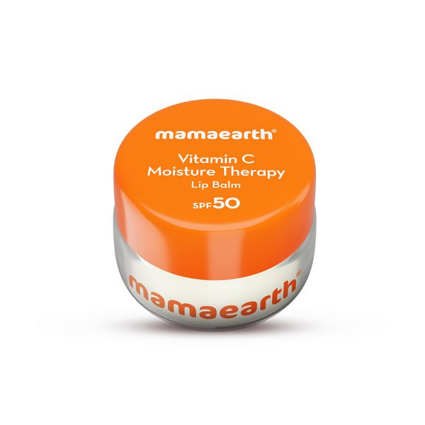 Mamaearth Vitamin C Moisture Therapy Lip Balm SPF 50 with Vitamin C & Honey For Lip Lightening | Grocsy