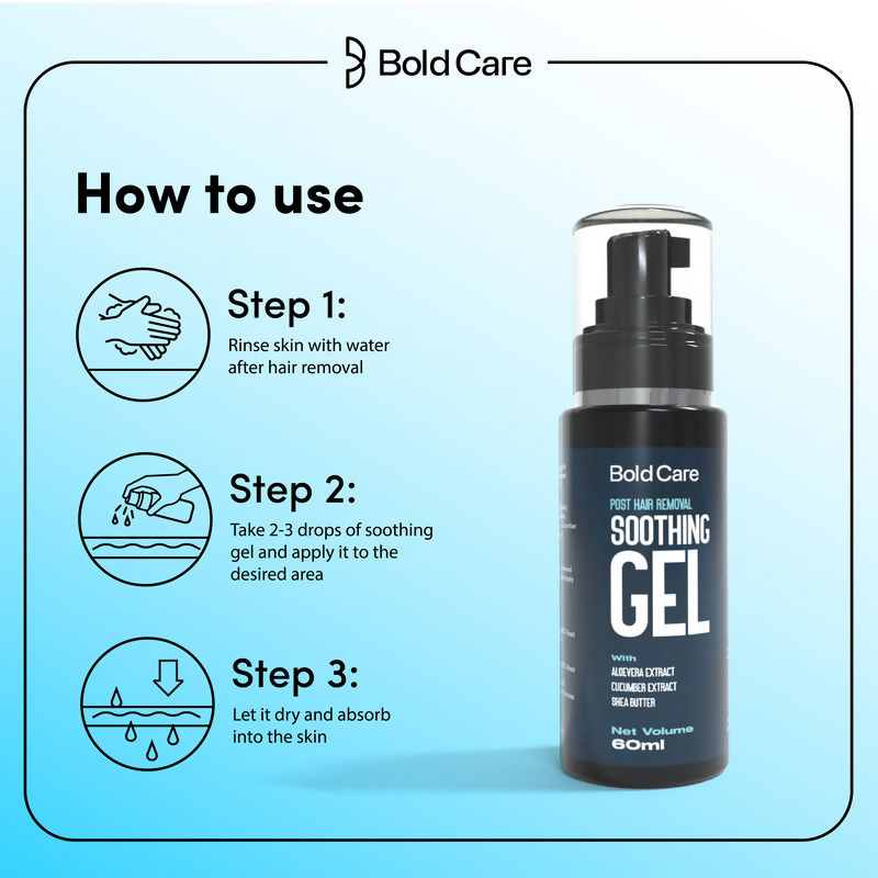 Bold Care Post Hair Removal Soothing Gel | Grocsy