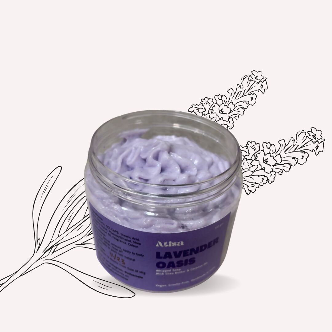 Atisa Lavender Oasis Whipped Soap | Grocsy