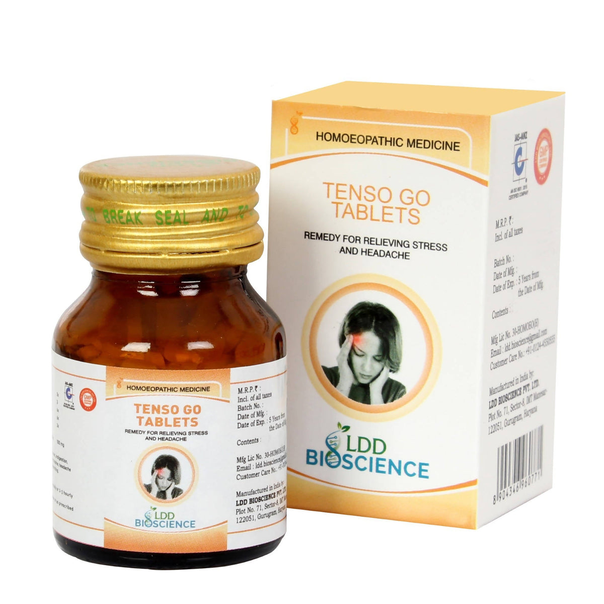 LDD Bioscience Homeopathy Tenso Go Tablets | Grocsy
