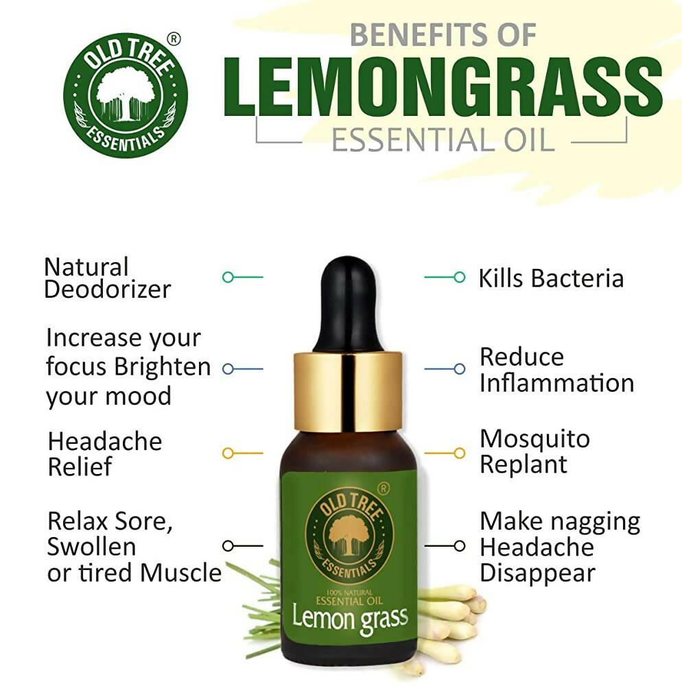 Old Tree Lemongrass Essential Oil | Grocsy